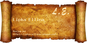 Lipka Ellina névjegykártya